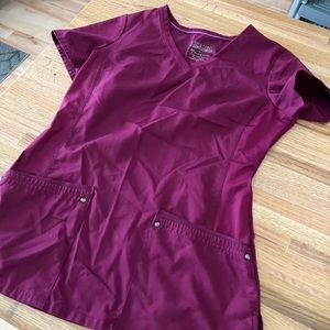 Purple Label brand scrub top